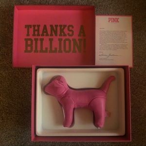 VERY RARE VS PINK leather collectible dog